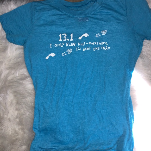 13.1 Half Marathon Funny Running Tee Shirt Small - Picture 2 of 4